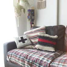 ダイソー★ファブリックヤーンでクッションカバー