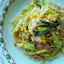 優し~いお味!トウモロコシのタリアテッレ