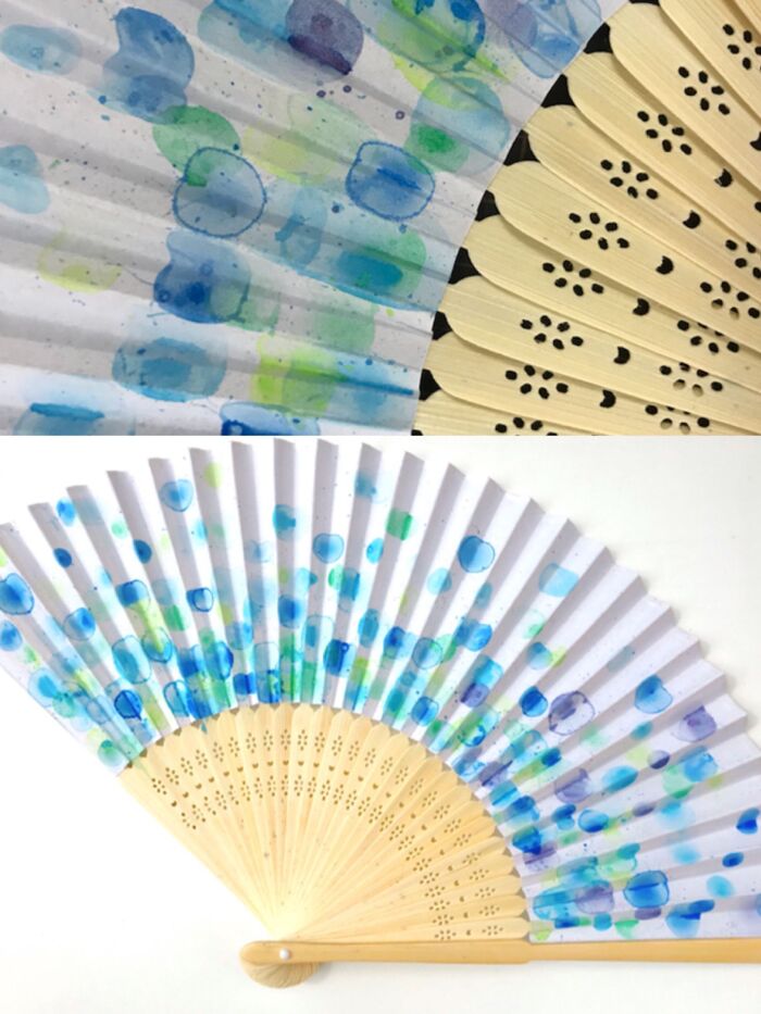 涼しげな水玉模様