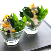 夏バテ解消!豆腐を使った爽やかヘルシーメニュー♪【緑黄色野菜の豆腐タルタルサラダ】