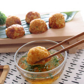 さっぱりレシピ「冷製 明石焼き風 大葉の香り」