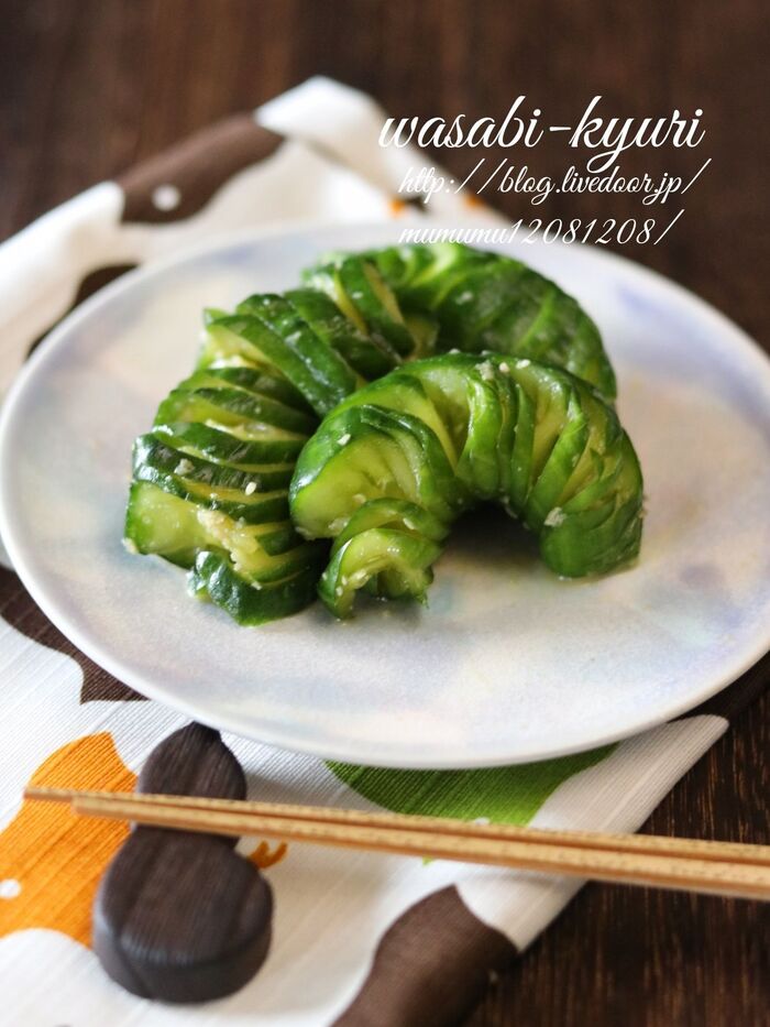 わさびきゅうり。