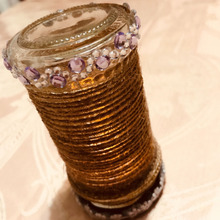 ジャムの空き瓶で❣️簡単ランタン♬