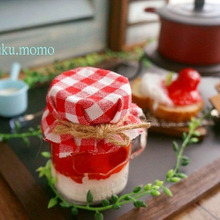 リメイクおままごと♪スライムで作る!チェリーミルクジャムのカフェメニューセット。