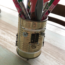 トマト缶ロボ現る!?ジャンクなリメ缶を作ってみました。