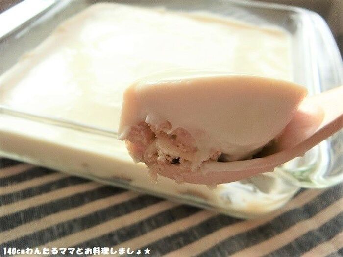 簡単★香ばし醤油のスコップチーズケーキ