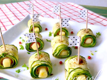 【トースターで簡単‼】パクっとつまんでアンチエイジングに☆ズッキーニチーズのグリルピンチョス