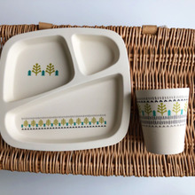 ピクニック気分な〜ダイソー仕切りプレート&コップ♪