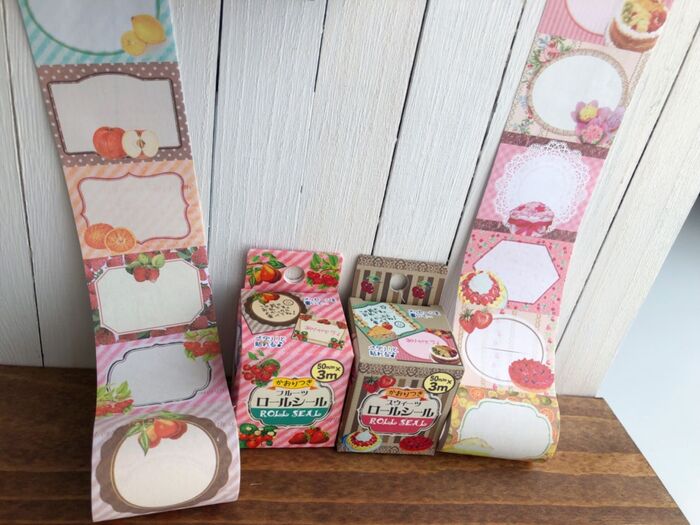 100均でおすすめ!ロールシール♡香り付き〜♡
