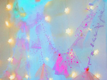 カンタン♪ときめきハンドメイド♪ **透け感楽しむ、 天の川ガーランド**