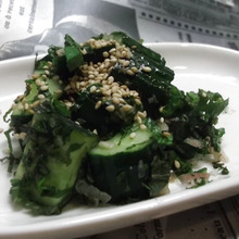 ポリポリお箸がすすむ!「胡瓜の浅漬け☆香味和え」