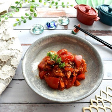 ちょこっとイタリアンな香りの即席トマトキムチ