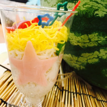 七夕?グラスde素麺パフェはいかが?