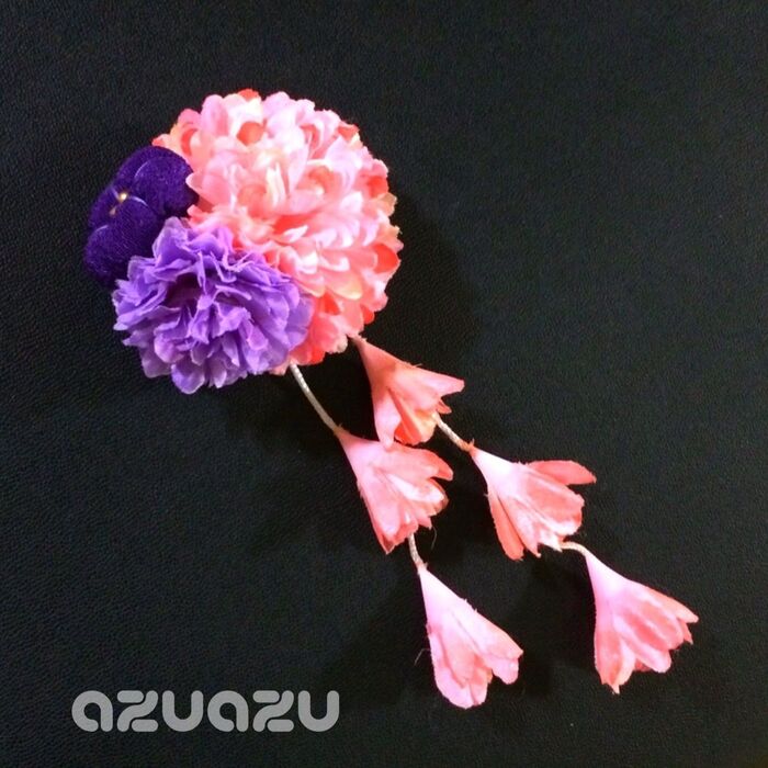 和ヘア飾りをちょっとリメイクして子どもの夏の装い