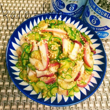 味付け簡単♪タコときゅうりの辛子胡麻酢味噌和え