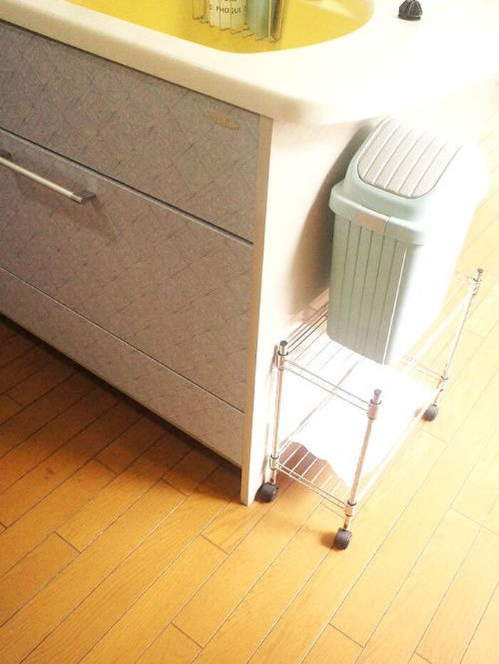 我が家のキッチンのごみ箱事情★高さもありつつコンパクトが便利