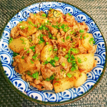 ビールが進む♪長いもと豚バラのコク旨XO醤にんにく醤油炒め