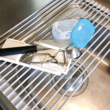 水切りラックも、洗い桶もやめました。