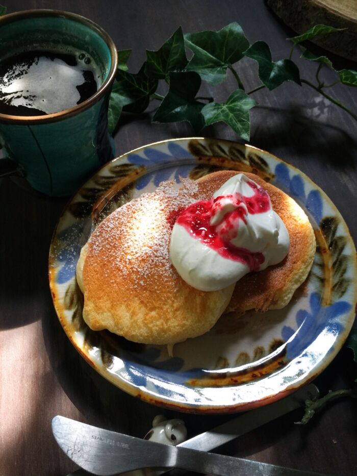 材料4つ!お家で ふわふわパンケーキ♪