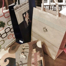 【リユースリメイク】取り置き紙袋に*ほんの・少しの・ひと手間で使える?!紙袋に!