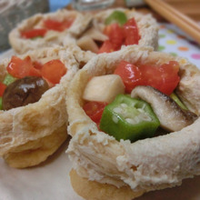 ジュワッとうまみがあふれます♪ お寿司じゃないよ☆ 野菜だけのカップ稲荷