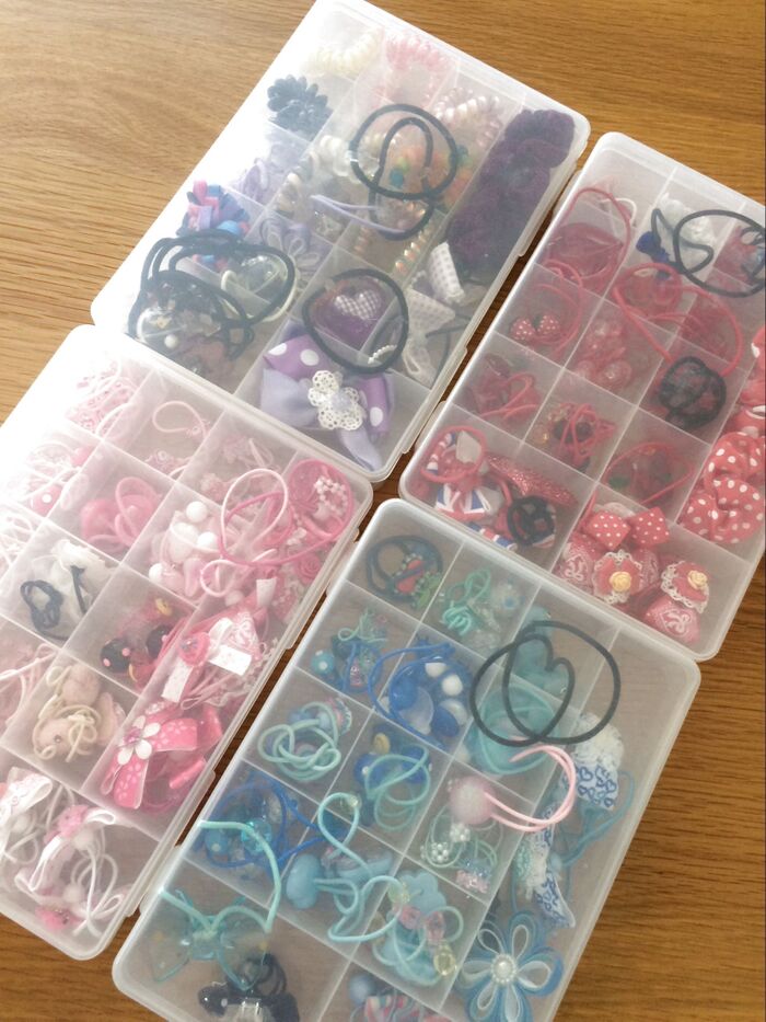 子供が喜ぶヘアゴム収納。