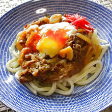 お疲れのあなたに!元気もりもり!3ステップで完成!スタミナ牛丼のっけ麺♪