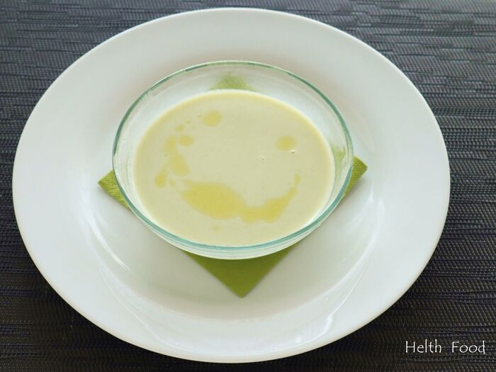 枝豆と豆乳の冷製スープ