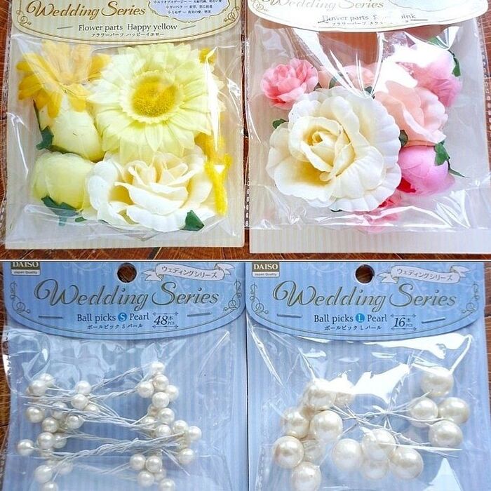100均ダイソーのウェディングシリーズが可愛い♪