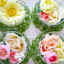 テーブルを彩る♪100均雑貨で『ガラスフラワー』