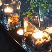 大人の雰囲気でも子供も喜ぶ♡IKEA園芸用の長いお皿を利用してテーブルを涼し気で独特の雰囲気に♡