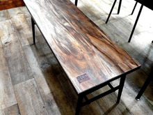 貼るだけ簡単DIY♪フロアタイルでベンチを一新!