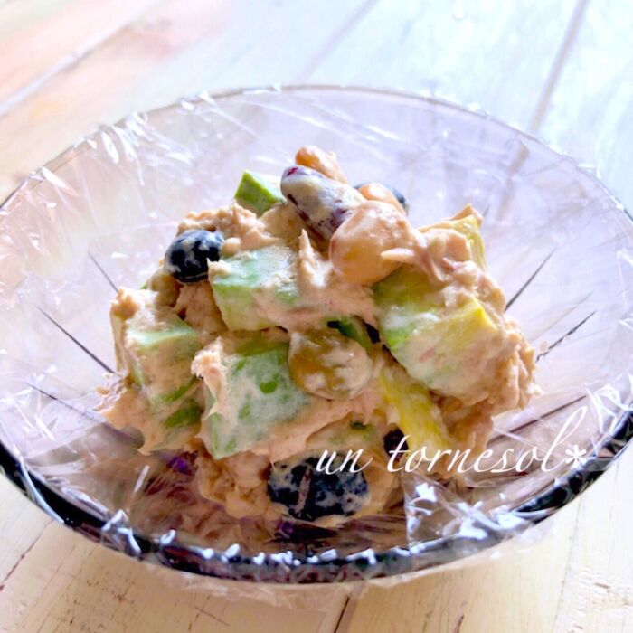 【アボカドと豆のツナマヨサラダ】