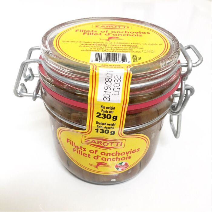 コストコのアンチョビフィレ!ガラス瓶がとってもオシャレ♪