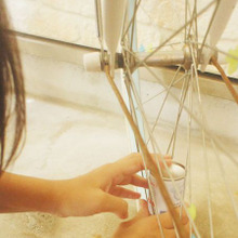 ず~~~っと使ってみたかった★ダイソー スプレー式の自転車用空気入れ