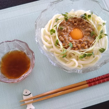 ♡大人女子のワサたま納豆うどん♡ ~火いらず簡単レシピ~