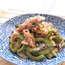 夏バテ予防にオススメ☆ごはんが進む‼ゴーヤと豚バラの甘辛炒め