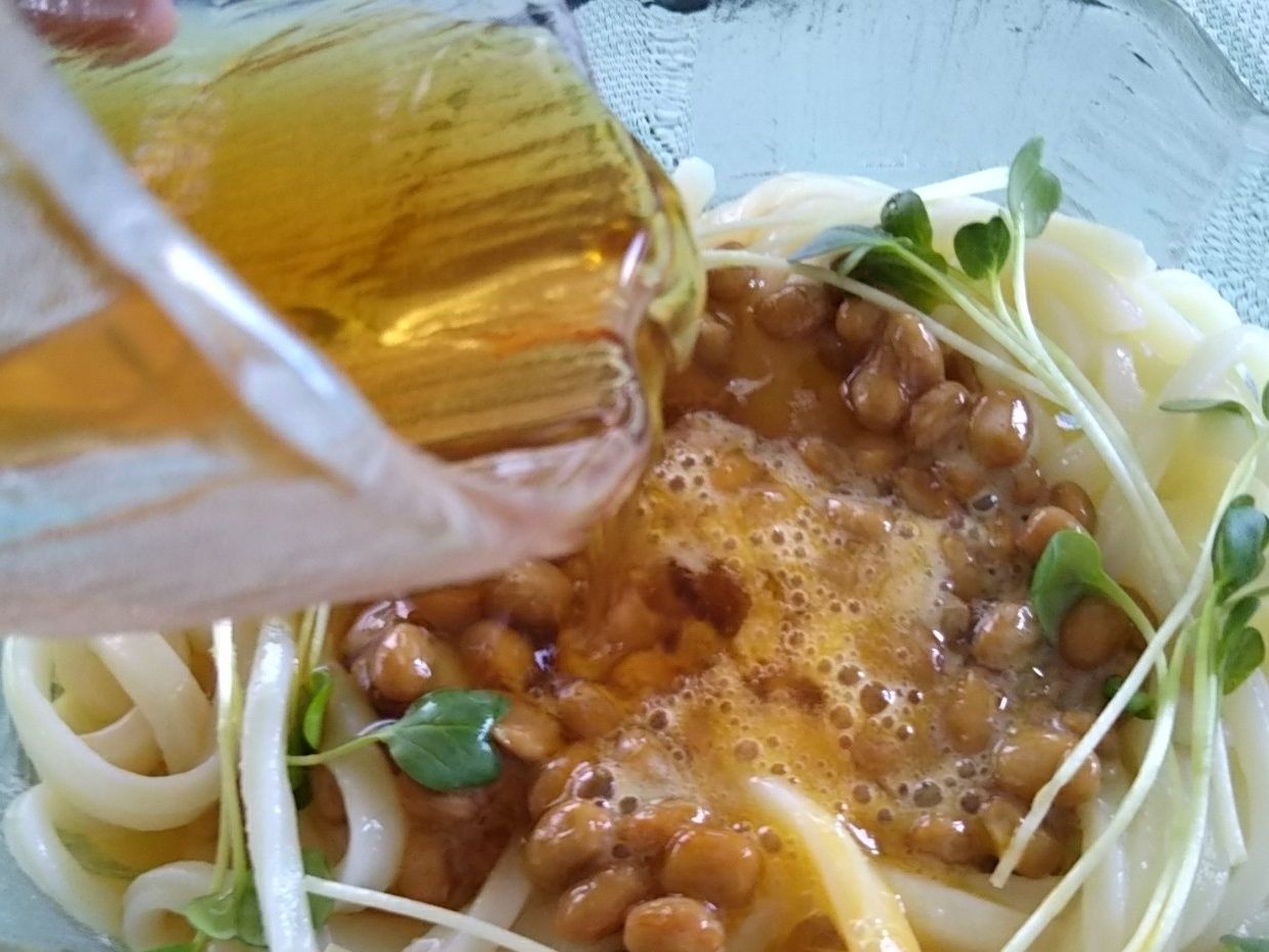 めんつゆをかけ いただきます♡