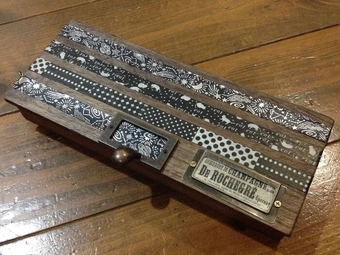 100均すのこと木製トレイでおめかしカトラリーボックスdiy♪