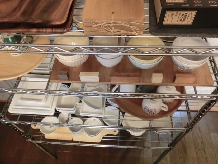 我が家の食器収納事情!シンプル*メタルラックにオープン収納!
