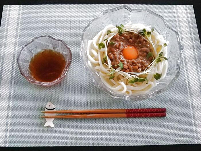 「大人女子のワサたまうどん」完成~~♡