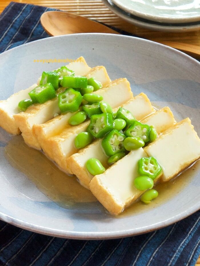 暑い日のおかずに!厚揚げのひんやり生姜あん