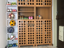 100均プラBOXで簡単!サッカーボールも入る♪大容量玄関収納