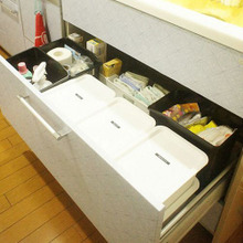 邪魔なシンク下の配管問題を解決★セリア「デスクラボ メールBOX」