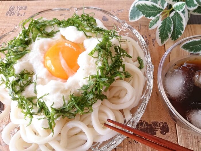 つるんとのど越し♪巣籠もり冷やしうどん