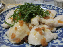 鶏むねでしっとり&とぅるん♪ 梅じそポン酢で水晶鶏