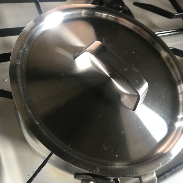 蓋をして、火を止め、放置。