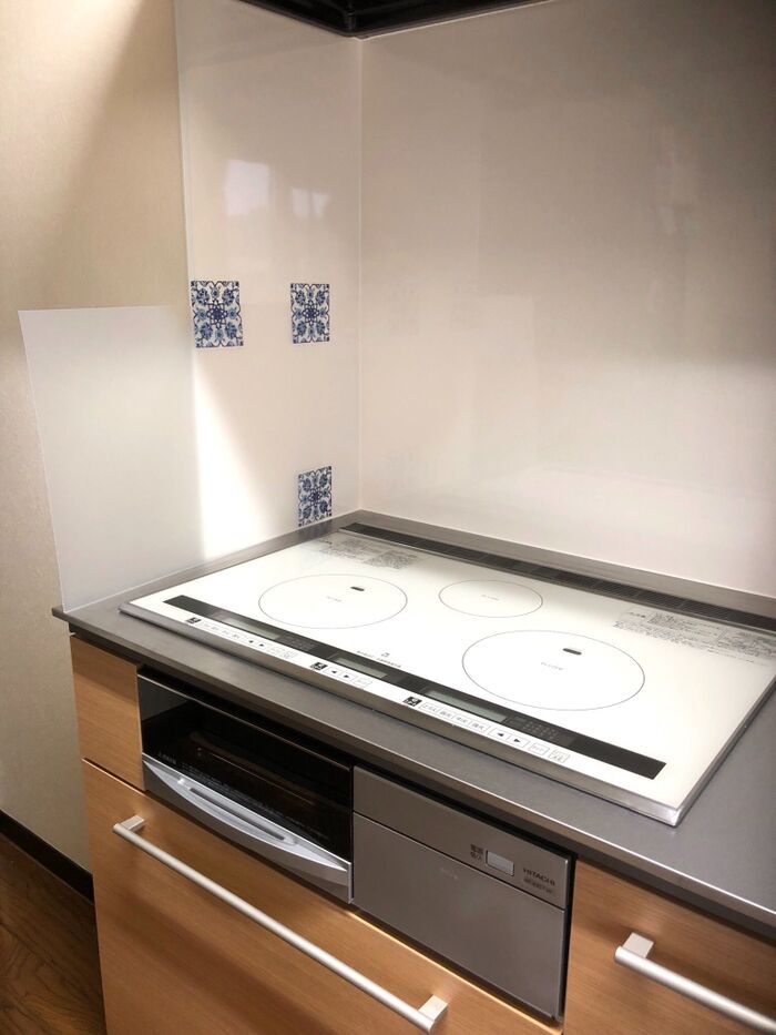 コンロ周り汚れ防止に。【ダイソーPPシート】