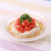 冷やしトマトの涼味そうめん(白だし)