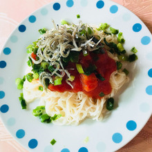 超時短❣️包丁いらずトマちりそうめん♬